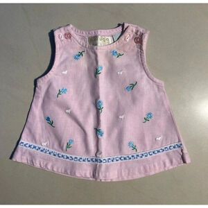Pink Floral Top For Girls